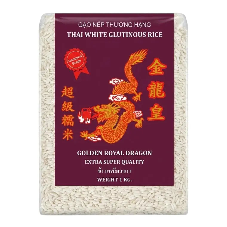 Vitt Klibbigt Ris Golden Royal Dragon