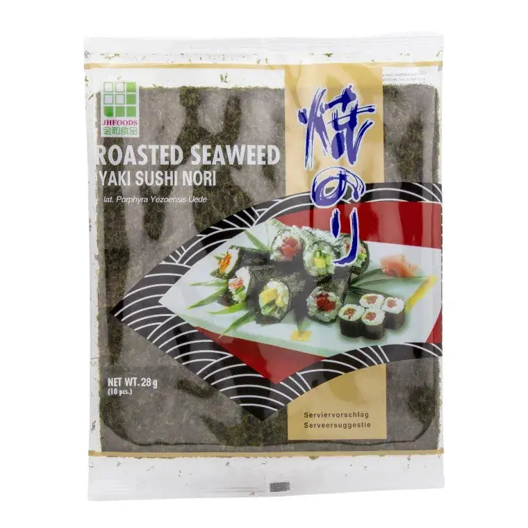 JHFoods Rostat sjögräs för sushi (Yaki Nori) 28g