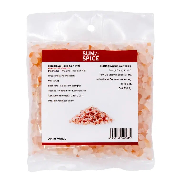 Sun Spice Rosa Himalayasalt Hel 100g