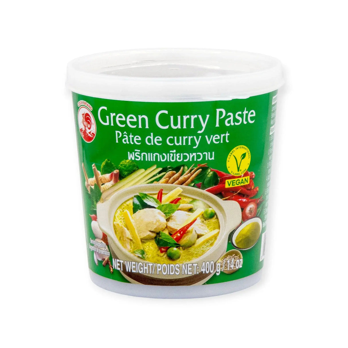 Cock Brand Grön currypasta 400g