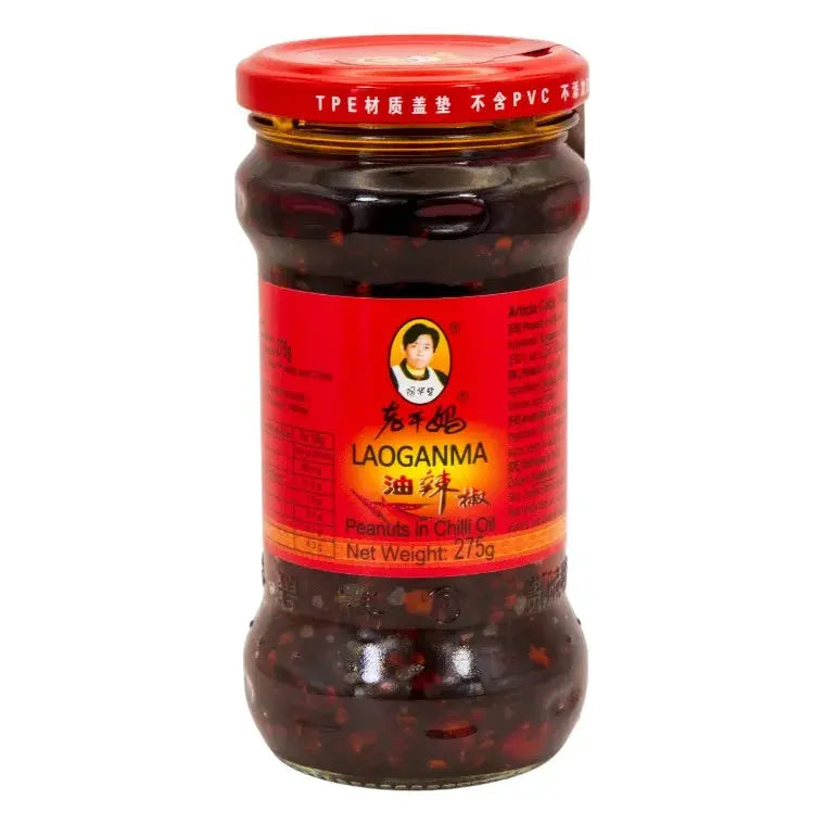 Lao Gan Ma Jordnötter i Chilolja 275g