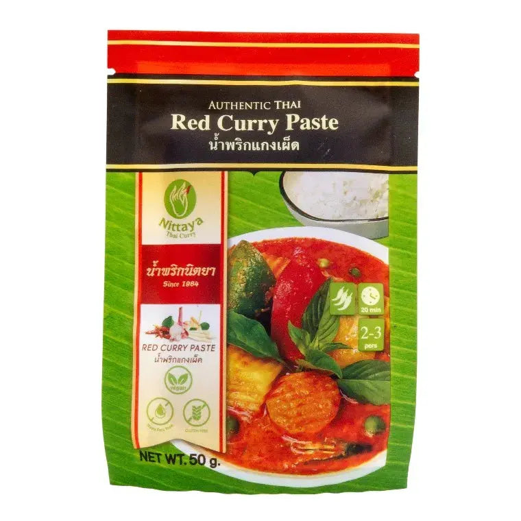 Nittaya Röd currypasta (vegansk) 50g