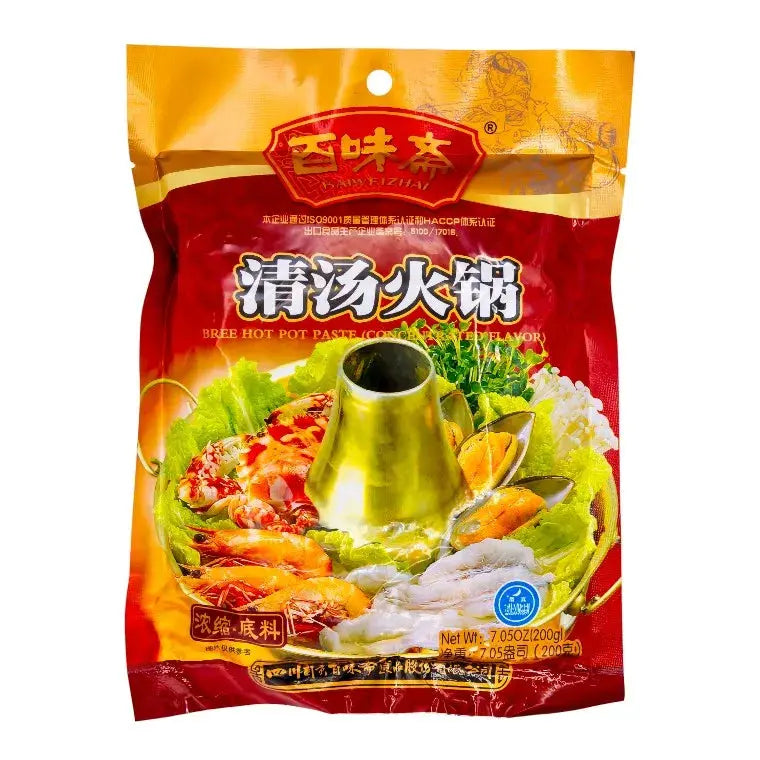 Baiweizhai Buljongpasta för hot pot 200g