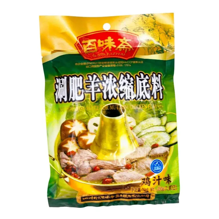 Baiweizhai Hot pot-bas för lamm (kycklingsmak) 200g