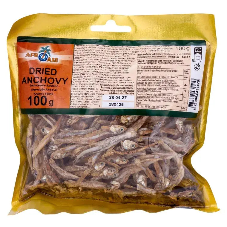 Afroase Torkad ansjovis 100g