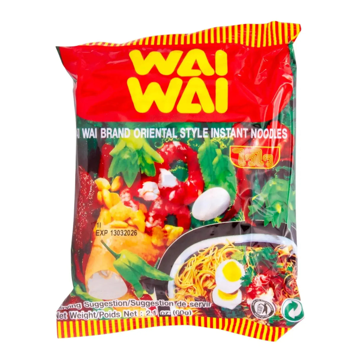 Wai Wai Snabbnudlar Orientalisk smak 60g