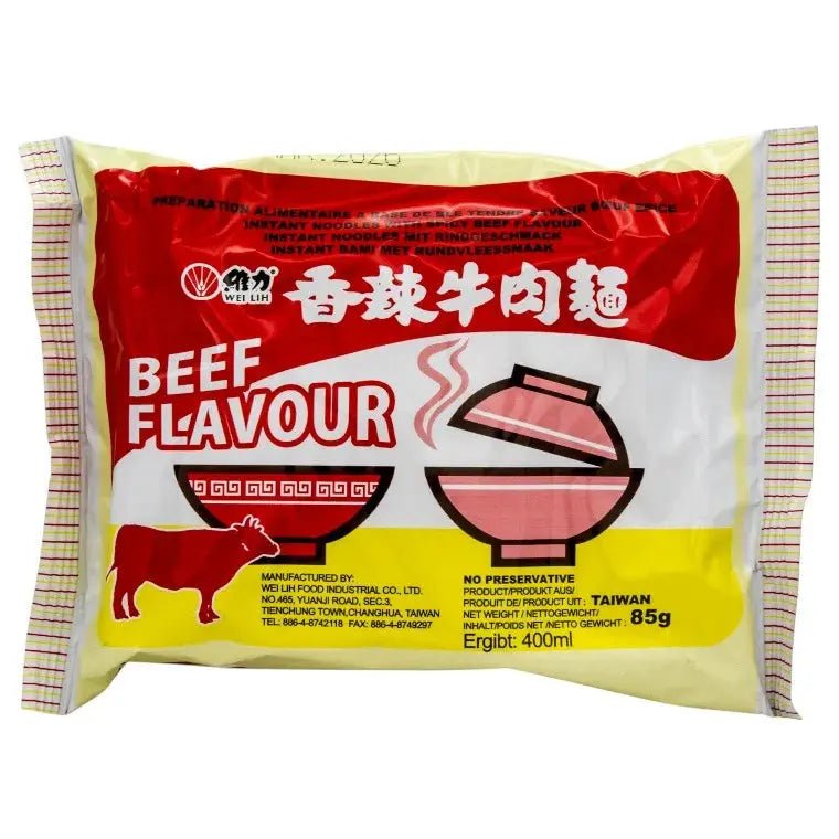 Wei Lih Kryddiga nötköttsnudlar 85g