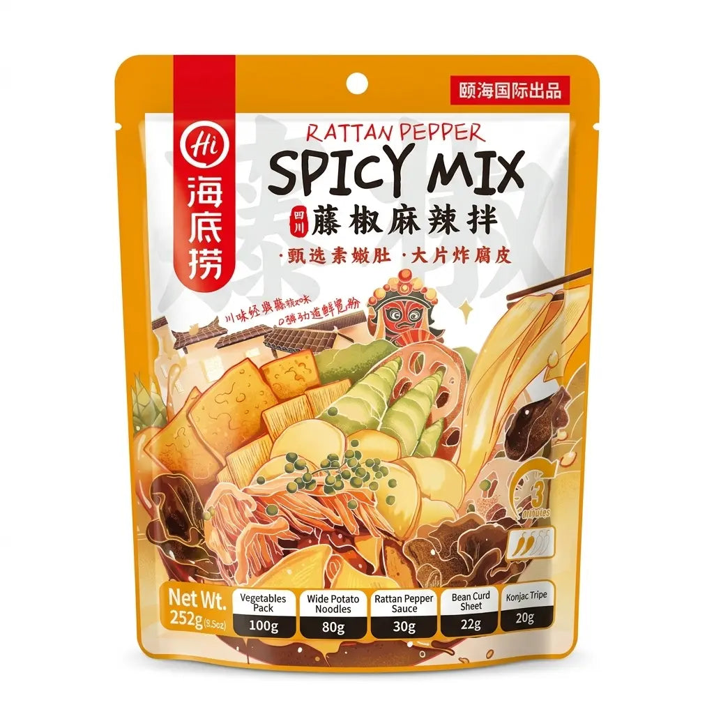 Het Sichuanmix med rottingpeppar Haidilao