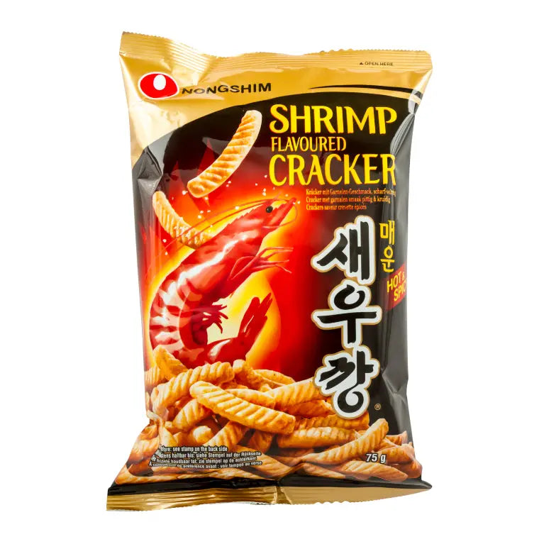 Nongshim Räksnacks Het & Kryddig 75g