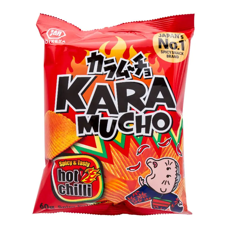Koikeya Starka räfflade potatischips med chili 60g