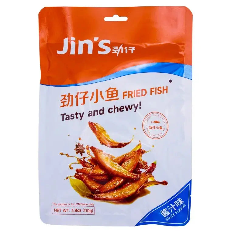 Jinzai Friterad ansjovis snacks med såssmak 110g