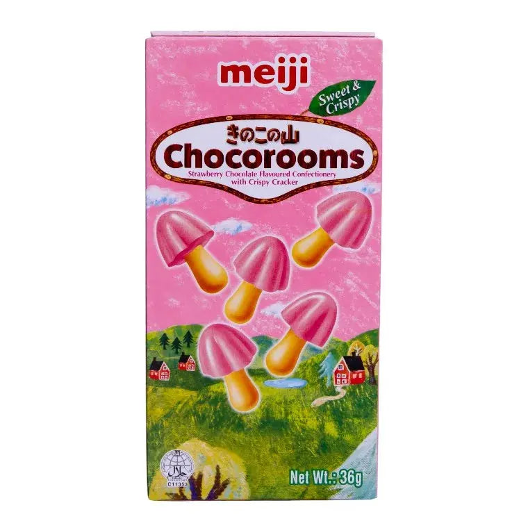 Meiji Jordgubbschokladkex Chocorooms 36g