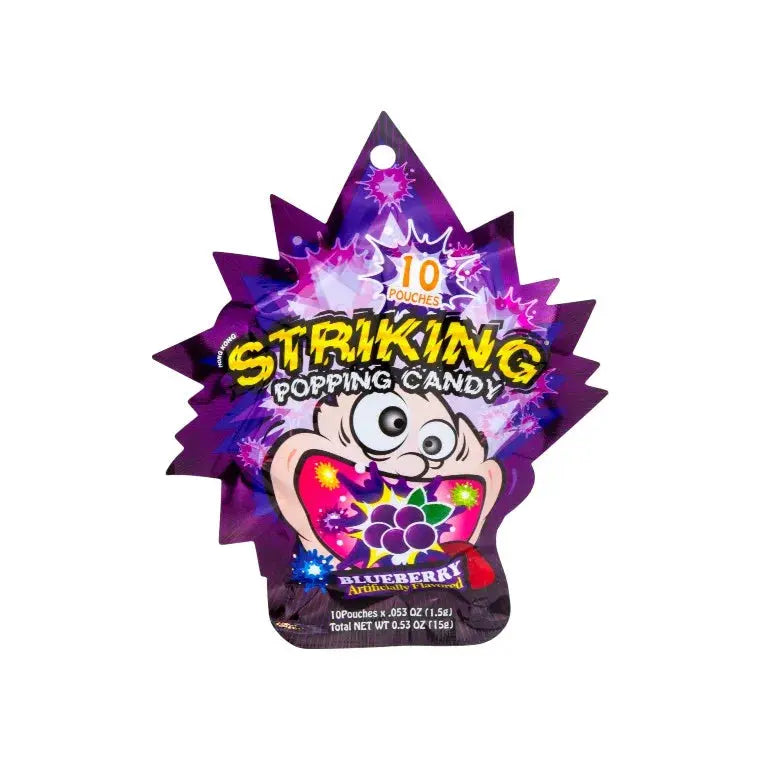 Striking Popping Candy Blåbär 15g