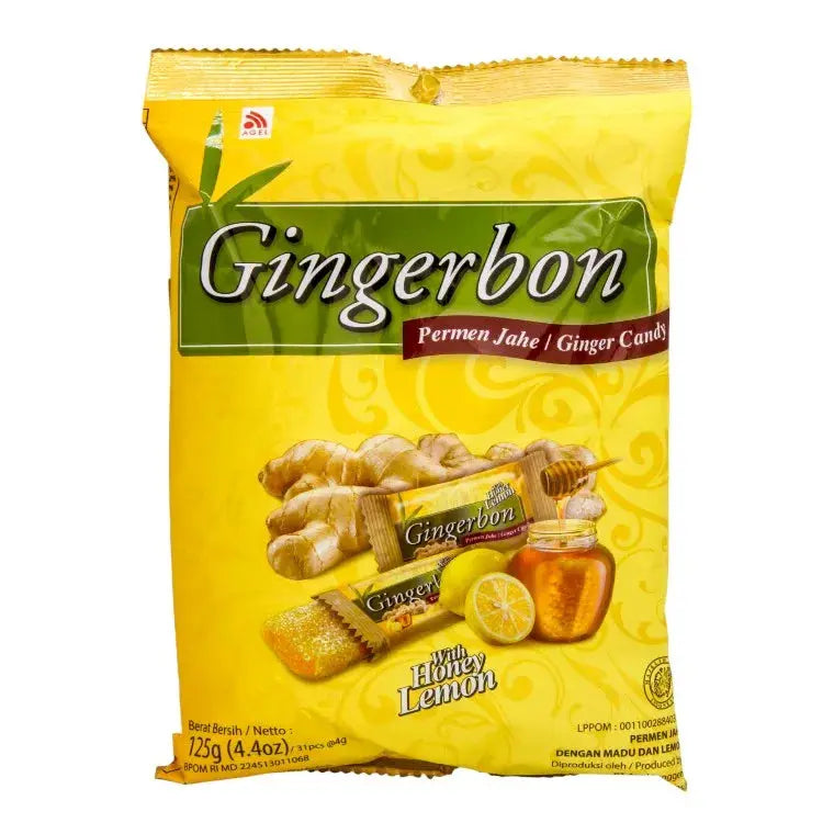 Gingerbon Ingefärakolor med honung & citron 125g