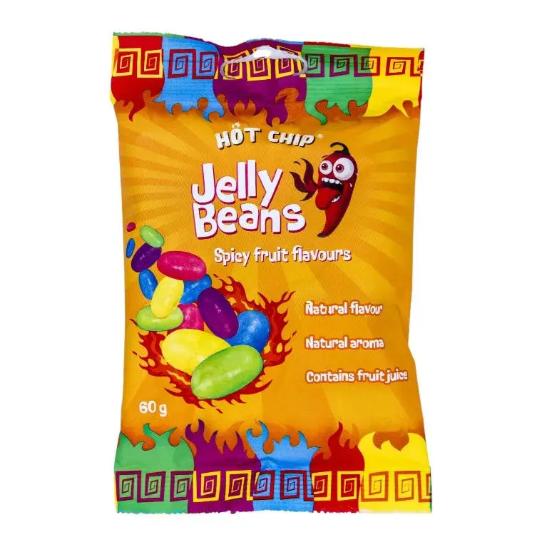 Hot Chip Jelly Beans med stark fruktsmak 60g