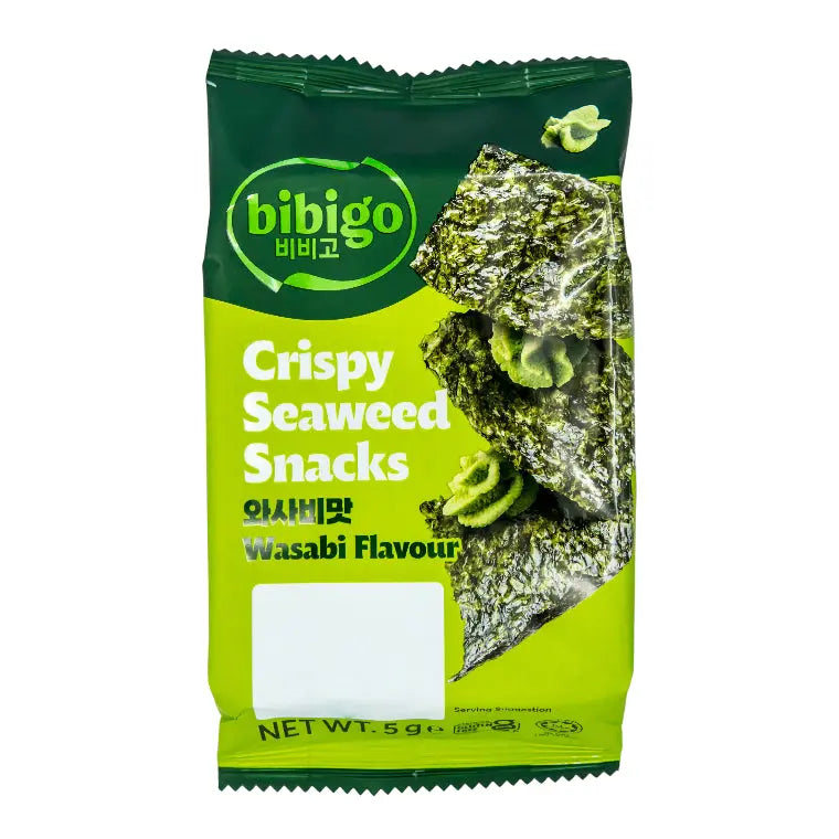 Bibigo Krispigt sjögrässnack Wasabi 5g