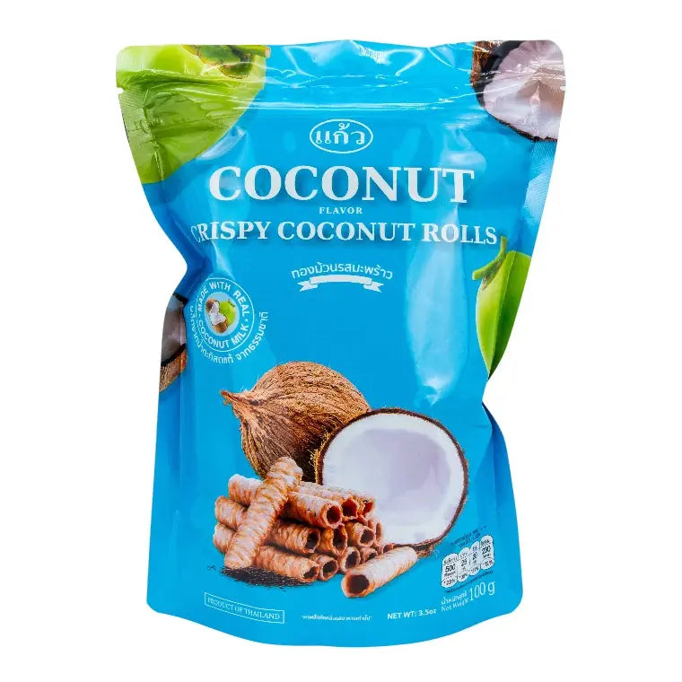 Kaew Krispiga Kokosrullar Original 100g