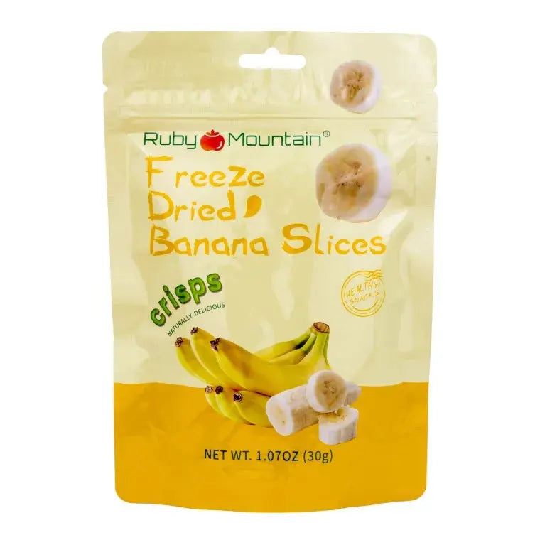 Ruby Mountain Frystorkade bananskivor 30g