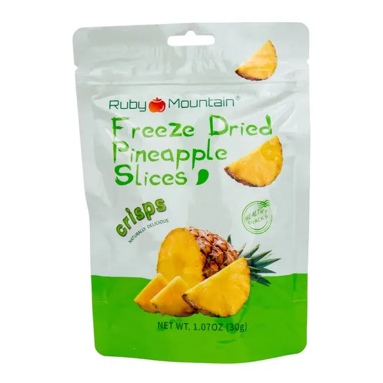 Ruby Mountain Frystorkade ananasskivor 30g