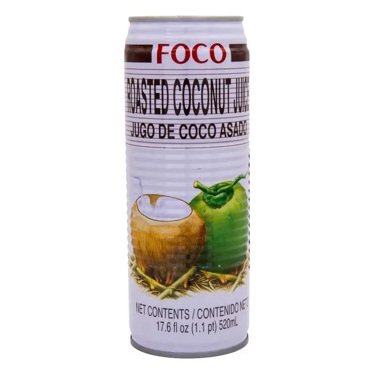 Foco Rostad kokosjuice med fruktkött 520ml