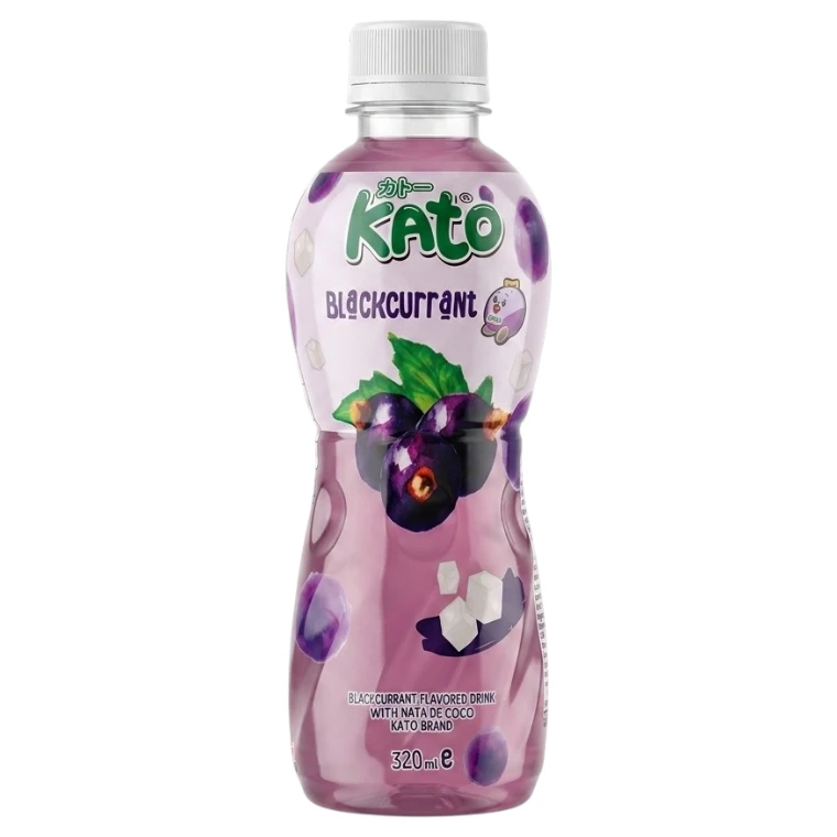 Svartvinbärsdryck med nata de coco