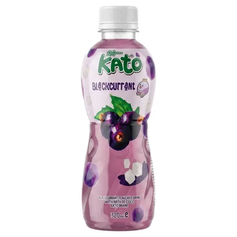 Svartvinbärsdryck med nata de coco Kato
