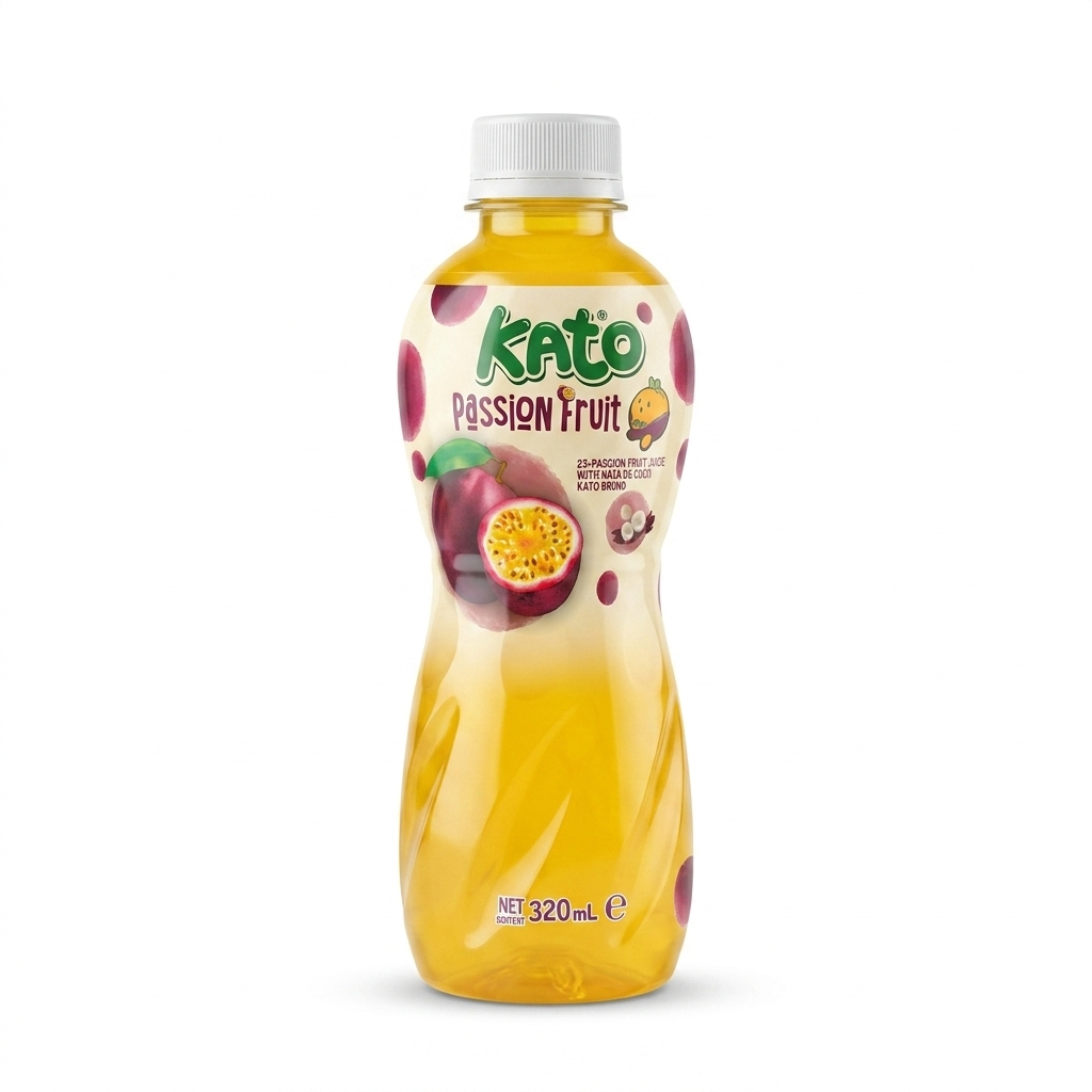 Passionsfruktdryck med nata de coco