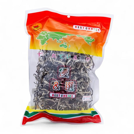 Torkad svart öronsvamp i strimlor