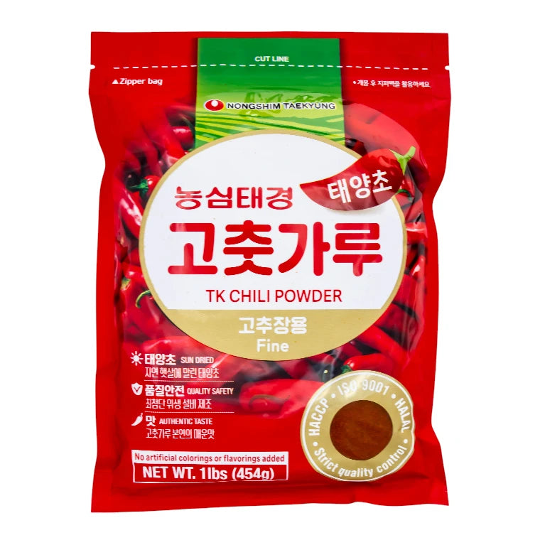 Finmalet Rödpepparpulver (Gochugaru) Nongshim