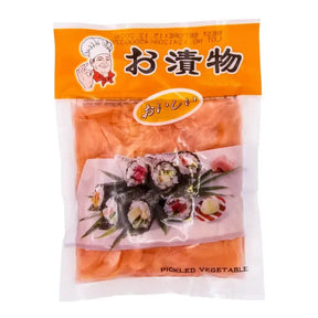 Inlagd röd ingefära i skivor