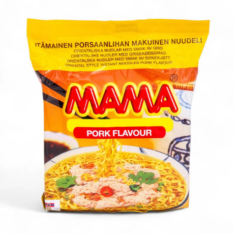 Nudlar med smak av fläskkött