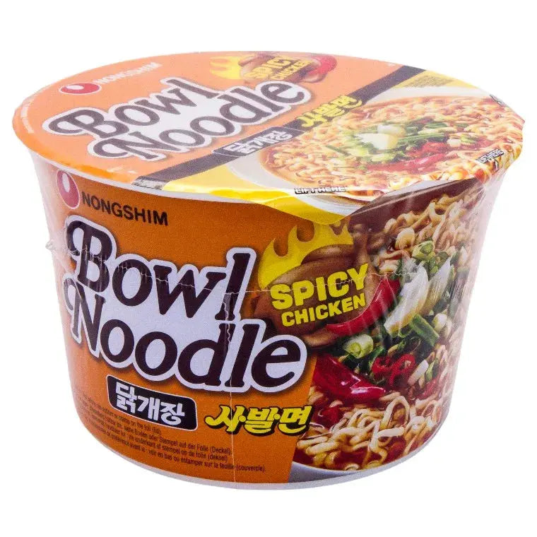 Nongshim Spicy Chicken nudlar i skål 100g