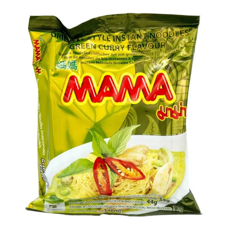 Nudlar med grön curry