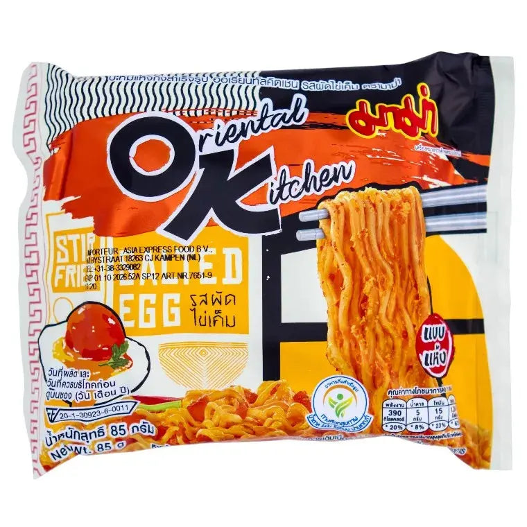 Snabbnudlar saltad äggsmak