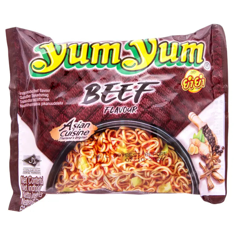 Snabbnudlar Biffsmak Yum Yum