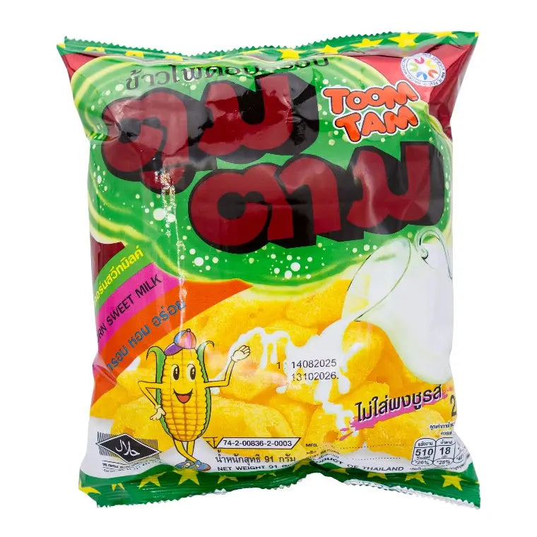 Toom Tam Majssnack Söt Mjölk 91g