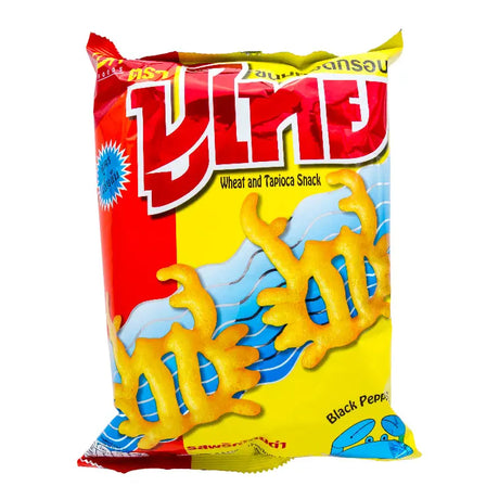 Pu Thai Krispiga Snacks Svartpeppar 55g