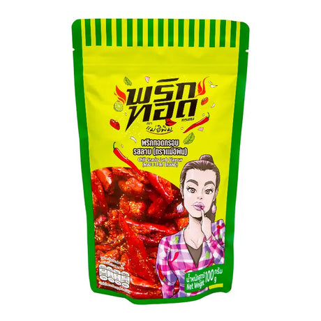 Mae E Pim Krispigt chilisnacks Larb-smak 100g