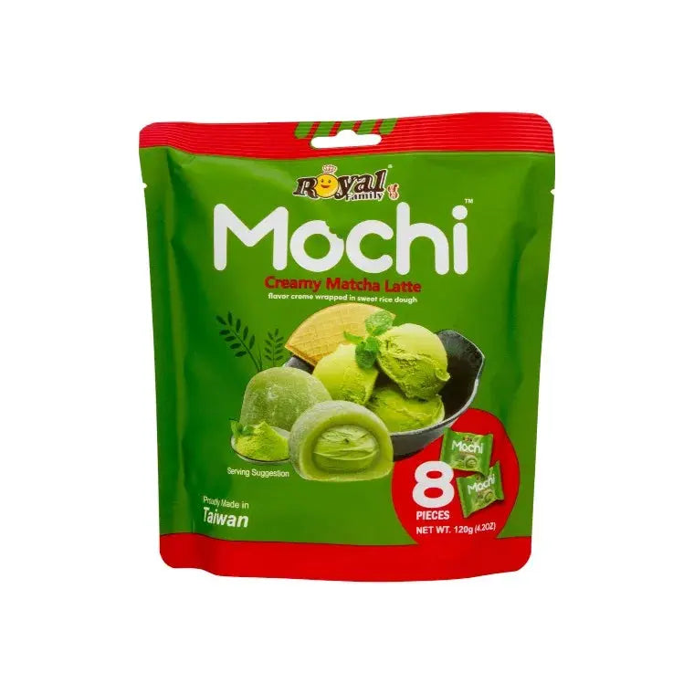 Mochi med krämig matchalattefyllning