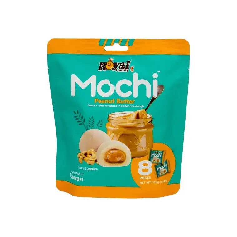 Mochi med jordnötssmörfyllning