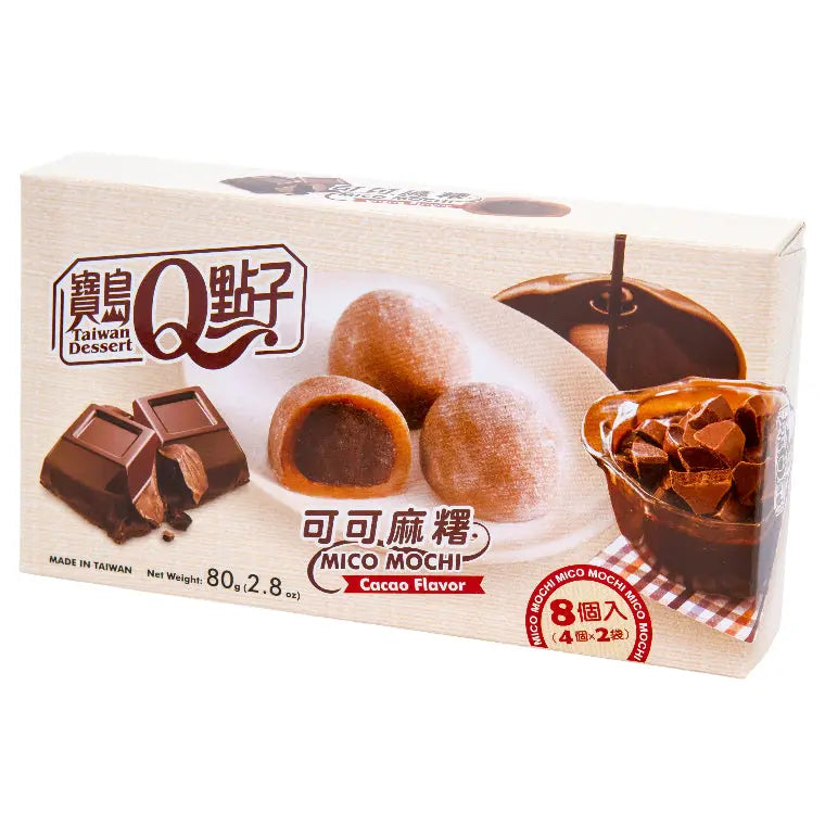Taiwan Dessert Mico Mochi Choklad 80g