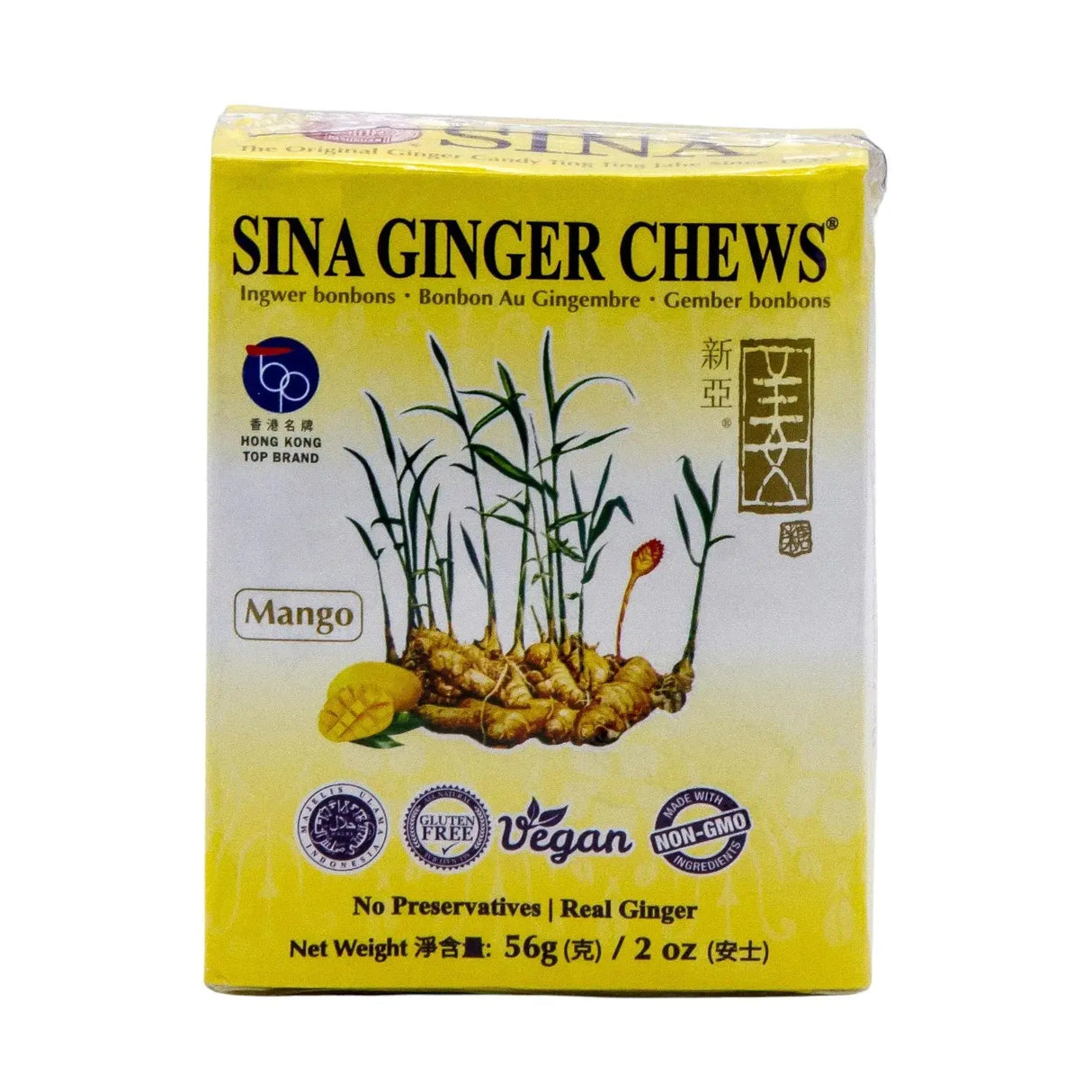 Ingefäragodis med mangosmak