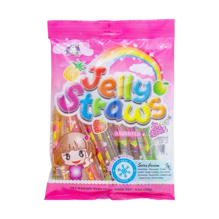 Fruktgeléstrån blandade smaker