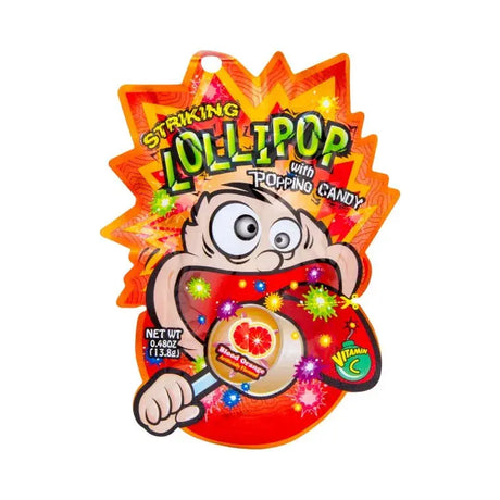 Klubba med popping candy blodapelsin