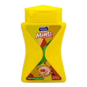 Mintpastiller med kaman-apelsin och svartvinbär