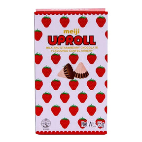 Mjölk- och jordgubbschoklad Uproll