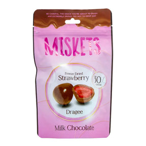 Miskets Frystorkade Jordgubbar Mjölkhoklad