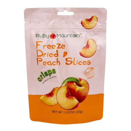 Frystorkade persikoskivor