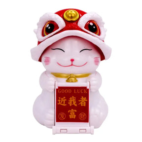 Lyckokatt Röd lejonmask