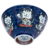 Ris-skål Kawaii Lyckokatt Tayo Blåvit Tokyo Design Studio